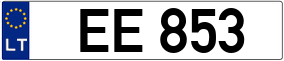 Trailer License Plate